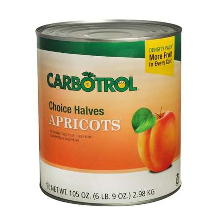 CARBOTROL Carbotrol-Apricot Halves #10, PK6 102200